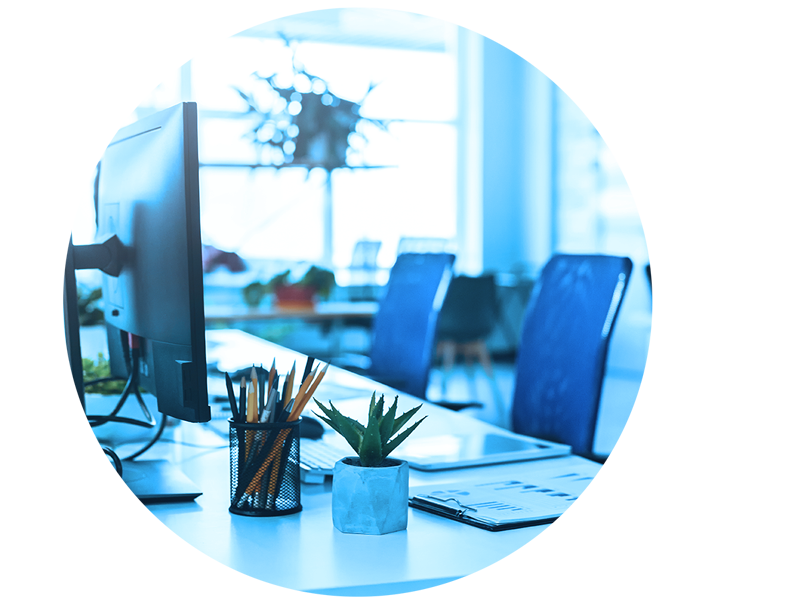 Office without people